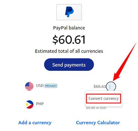 will paypal convert currency automatically.